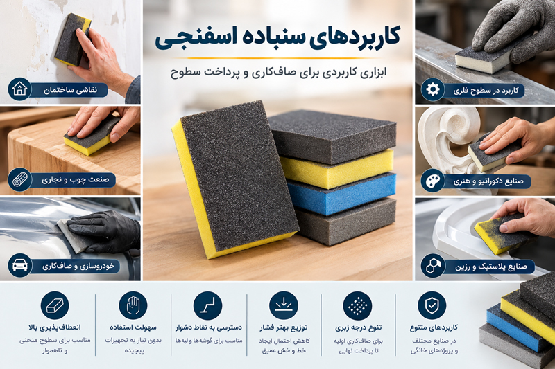 کاربردهای سنباده اسفنجی
